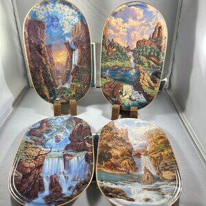 4 Plates Bradford Exchange - Embraced By The Spirit - Native American Inspired